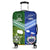 Samoa And Cook Islands Luggage Cover Together LT8 Blue - Polynesian Pride