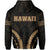Polynesian Kakau Seal of Hawaii Zip Hoodie Sport Style Version 2.0 Gold - Polynesian Pride