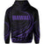 Hawaii Zipper Hoodie Frida Style Purple - Polynesian Pride