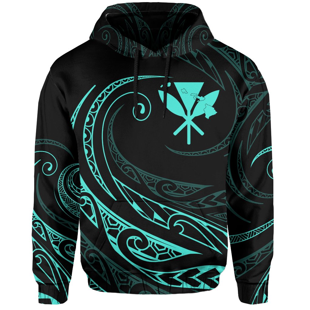 Kanaka Hoodie Frida Style Turquoise - Polynesian Pride