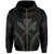 Polynesian Kakau Kanaka Map Hawaii Zip Hoodie Sport Style Version 2.0 Gray - Polynesian Pride
