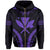 Polynesian Kakau Kanaka Map Hawaii Zip Hoodie Sport Style Version 2.0 Purple - Polynesian Pride