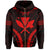 Polynesian Kakau Kanaka Map Hawaii Zip Hoodie Sport Style Version 2.0 Red - Polynesian Pride