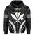 Polynesian Kakau Kanaka Map Hawaii Zip Hoodie Sport Style Version 2.0 White - Polynesian Pride