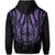 Maori Ta Moko Zip Hoodie New Zealand Pastel Purple - Polynesian Pride