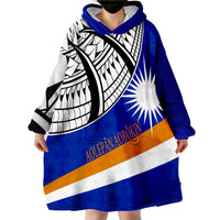 Marshall Islands - Marshallese Flag Classic Wearable Blanket Hoodie LT9 - Polynesian Pride