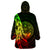 Marshall Islands Polynesian Pattern Style Reggae Color Wearable Blanket Hoodie LT9 - Polynesian Pride