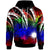 Marshall Islands Hoodie Tropical Leaf Rainbow Color Unisex Rainbow - Polynesian Pride