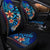 Marshall Islands Custom Personalised Car Seat Covers - Vintage Tribal Mountain - Polynesian Pride