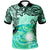 Marshall Islands Polo Vintage Floral Pattern Green Color Unisex Green - Polynesian Pride