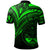 Marshall Islands Polo Shirt Green Color Cross Style - Polynesian Pride