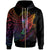 Marshall Islands Zip Hoodie Butterfly Polynesian Style Unisex Black - Polynesian Pride