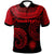 Marshall Islands Custom Polo Shirt Unique Serrated Texture Red Unisex Red - Polynesian Pride