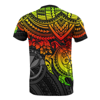 Hawaii T Shirt Polynesian Kanaka Maoli Reggae Turtle Hibiscus Tattoo - Polynesian Pride