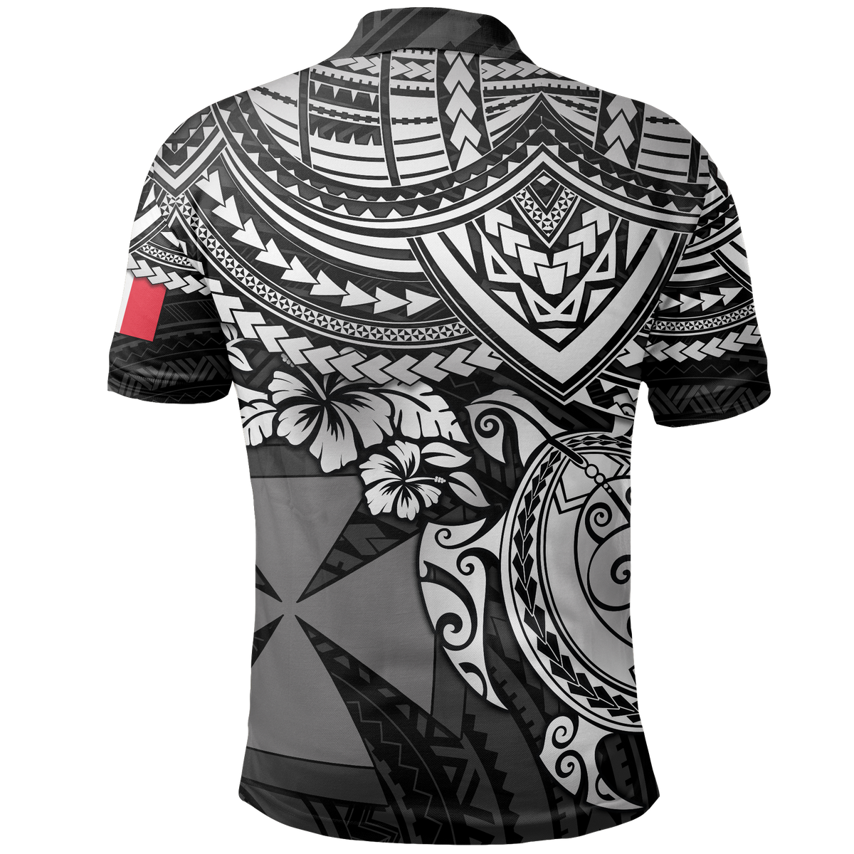 Wallis and Futuna Polo Shirt Wallis and Futuna Coat Of Arms White Turtle - Polynesian Pride