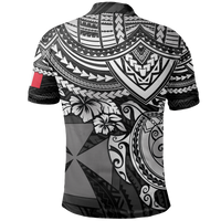 Wallis and Futuna Polo Shirt Wallis and Futuna Coat Of Arms White Turtle - Polynesian Pride