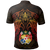 Tonga Polo Shirt Tongan Coat Of Arms Red Manta Ray - Polynesian Pride