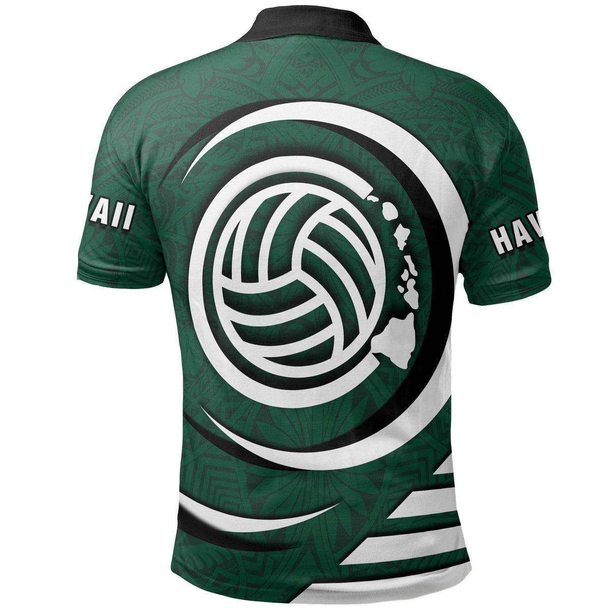 Hawaii Polo Shirt Hawaii Volleyball Map - Polynesian Pride