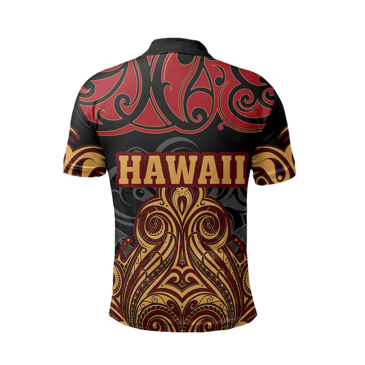 Hawaii Warrior Polynesian Polo Shirt Stock Style - Polynesian Pride