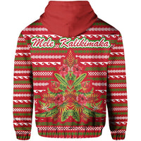 Hawaii Mele Kalikimaka Chrismas Hoodie (Zip up) Kimbum Style - Polynesian Pride