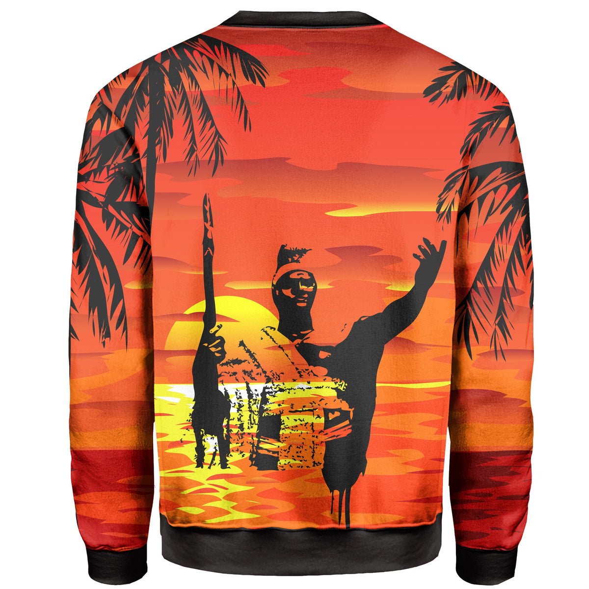 Hawaii Summer King Sunset Sweat Shirt - Polynesian Pride