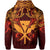 Hawaii Kanaka Maoli Red Hoodie (Zip up) Van Style - Polynesian Pride