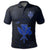 Kanaka Map Polynesian Polo Shirt Blue Heart AH - Polynesian Pride