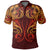 Hawaii Kanaka Maoli Red Polo Shirt Van Style - Polynesian Pride