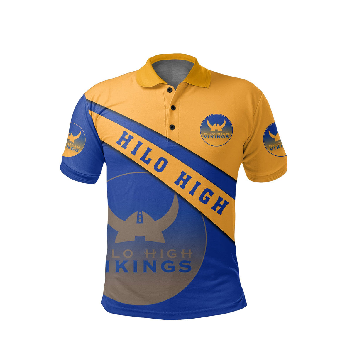 Hawaii Blue Football Jersey Polo Shirt - Polynesian Pride