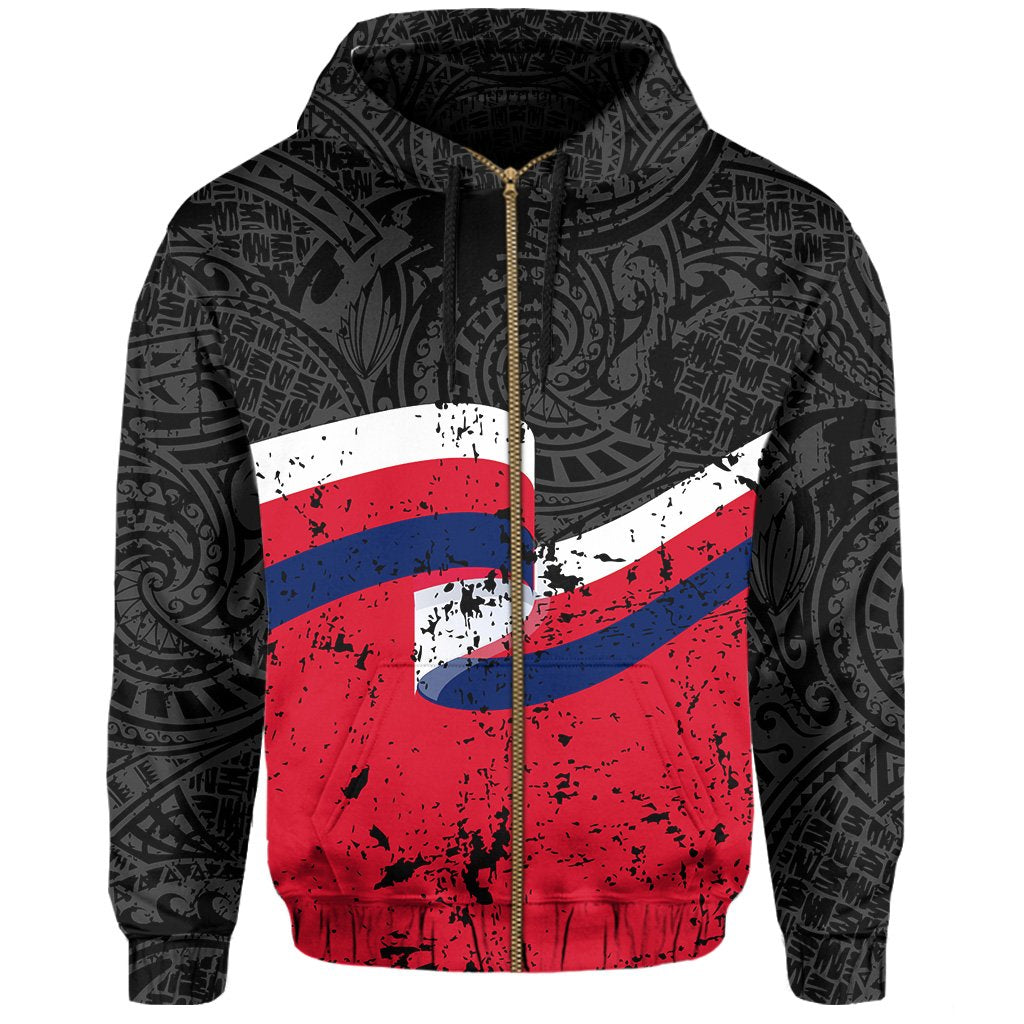 Hawaii Flag Polynesian Hoodie (Zip up) - Polynesian Pride