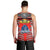 Mate Ma'a Tonga Men Tank Top Leimatu'a Bulls Creative Style - Red LT8 - Polynesian Pride