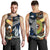 New Zealand Maori Aotearoa And Australia Aboriginal Men Tank Top Together - Blue LT8 - Polynesian Pride