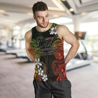 (Custom Personalised) Polynesian Fathers Day Men Tank Top I Love You In Every Universe - Reggae LT8 - Polynesian Pride
