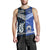 New Zealand And Samoa Men Tank Top Together - Blue LT8 Blue - Polynesian Pride