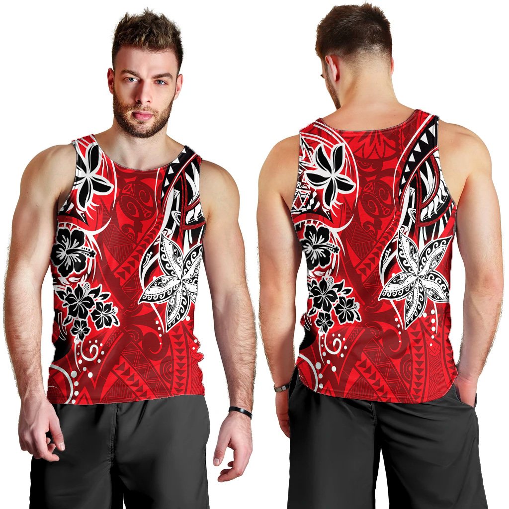 Polynesian Simple Hawaii Men's Tank Top - AH Red - Polynesian Pride