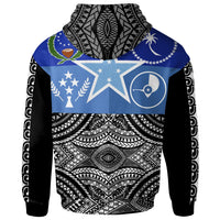 Federated States of Micronesia Hoodie Flag With Micronesia Pattern - Polynesian Pride