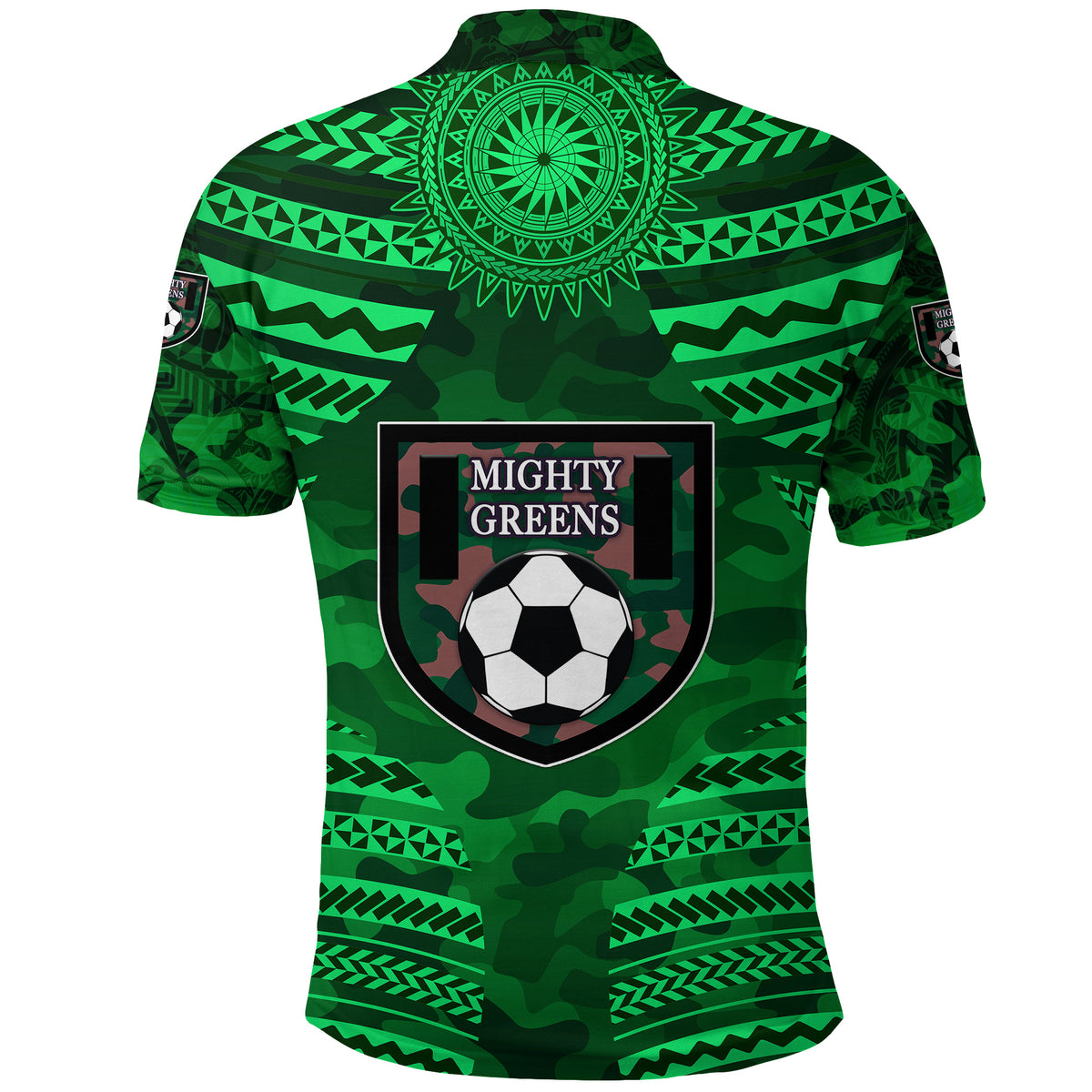 Mighty Greens Polo Shirt Military Football Team Creative Style LT8 - Polynesian Pride