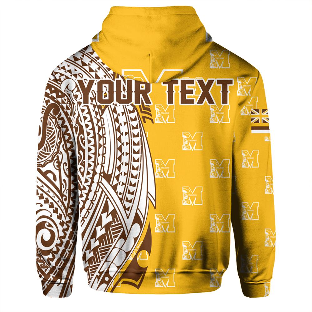 Custom Hawaii Hoodie Mililani High Tribal Kakau Pullover Hoodie - Polynesian Pride
