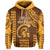 Custom Hawaii High School Mililani Hoodie Mix Kakau LT6 Pullover Hoodie Yellow - Polynesian Pride