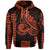 Custom Kakau Hawaiian Polynesian Hoodie Orange LT6 Orange - Polynesian Pride