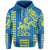 Custom Hawaii High School Henry J. Kaiser Hoodie Mix Kakau LT6 Pullover Hoodie Blue - Polynesian Pride