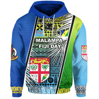 Custom Vanuatu Malampa Fiji Day Hoodie 2022 LT6 Blue - Polynesian Pride