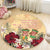 Hawaii Hibiscus Hawaiian Love Poem Valentine's Round Carpet - Amour Style - AH - Polynesian Pride