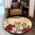 Hawaii Hibiscus Hawaiian Love Poem Valentine's Round Carpet - Amour Style - AH - Polynesian Pride