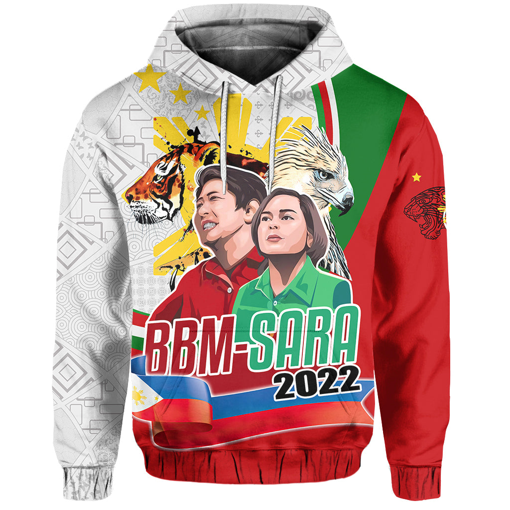 Custom Philippines Hoodie BBM and SARA Art Style LT6 Red - Polynesian Pride