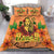 Hawaii Hula Girl Map Plumeria Bedding Set - Sharu Style - AH Orange - Polynesian Pride