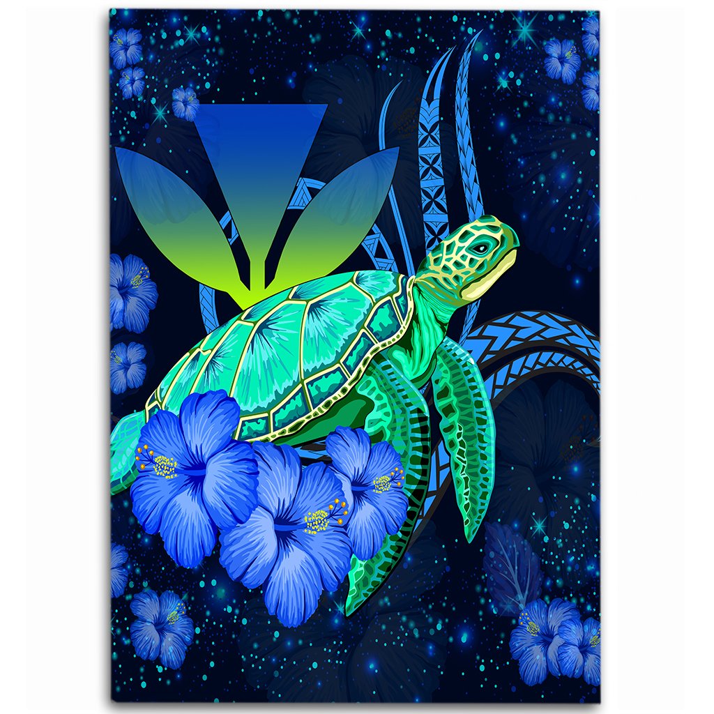 Hawaii Turtle Hibiscus Polynesian Area Rug - Jade Stone - AH Blue - Polynesian Pride