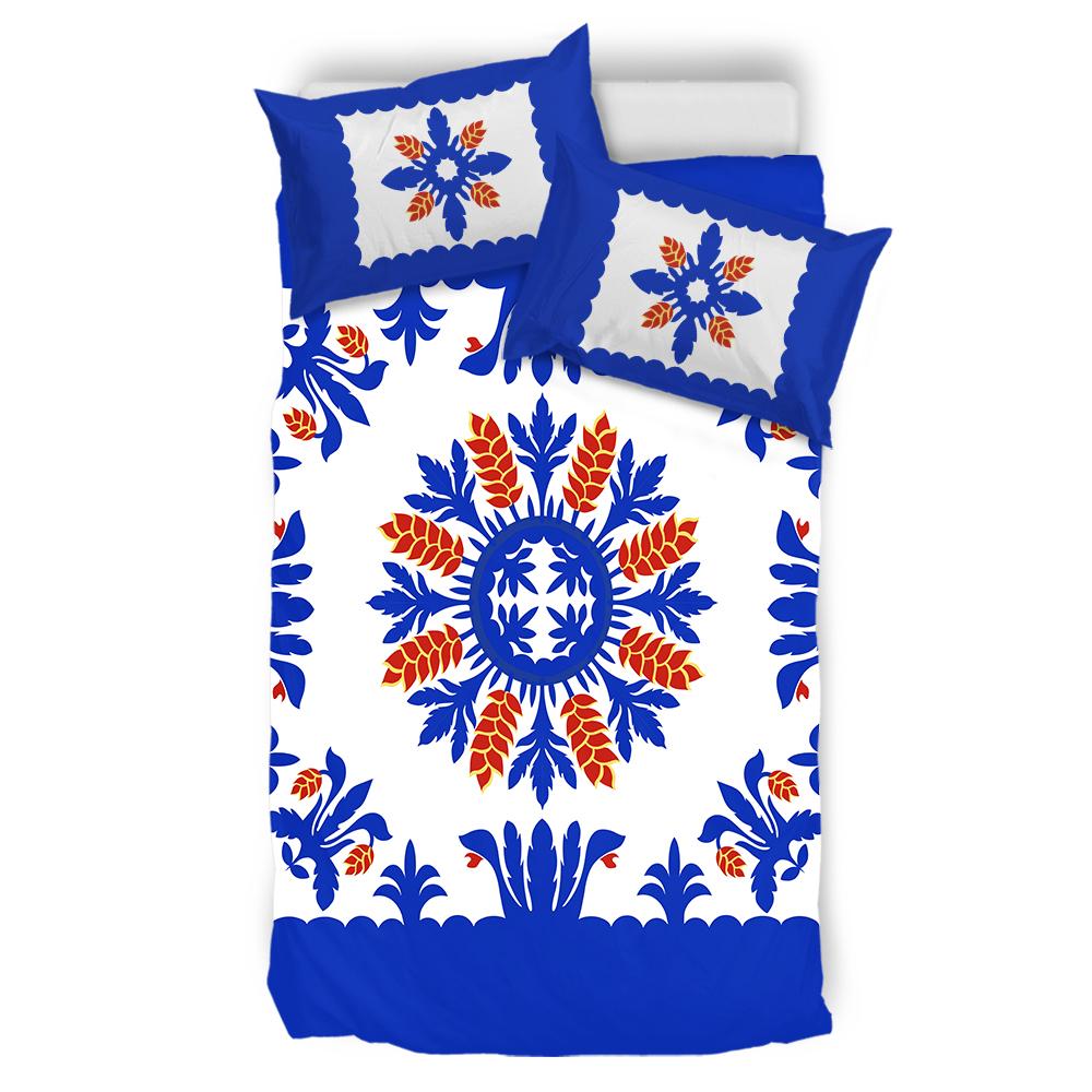 Hawaiian Quilt Heliconia Flowers Bedding Set - AH - Polynesian Pride