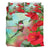 Hawaii Hummingbird Red Hibiscus Bedding Set - AH - Polynesian Pride