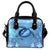 Hawaii Blue Turtle Flower Shoulder Handbag - Ocean Secret - AH One Size Blue - Polynesian Pride